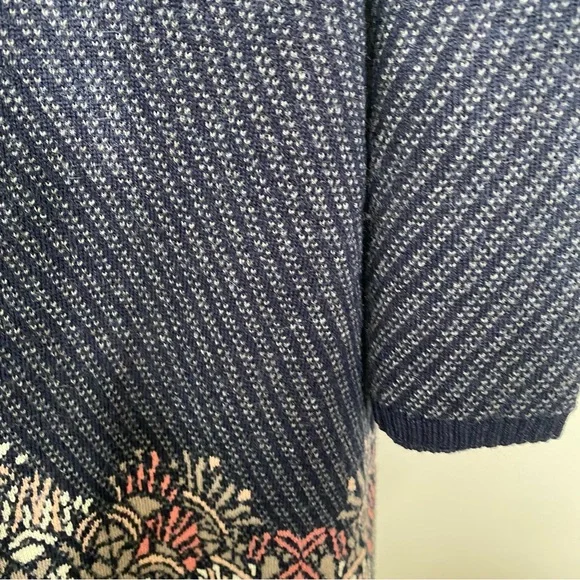 Anthropologie Moth Imperial Garden Cowl Neck Tunic/Dress Sweater L - Picture 11 of 15